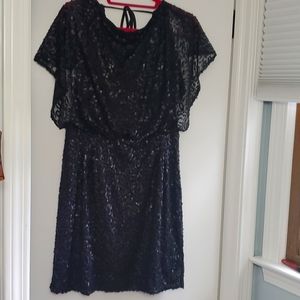 Jessica Simpson Black Sequin Dress
